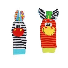 Load image into Gallery viewer, High Quality Baby Rattle Toy Wrist Socks Animal Cute Cartoon - Combo 5 Units