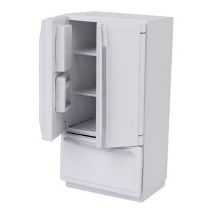 1.12 Scale Dollhouse Furniture Wooden Miniature Kitchen Cabinet Fridge