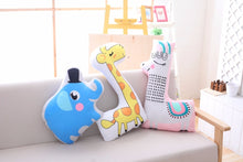 Load image into Gallery viewer, 1Pc Kawaii The Hedgehog Elephant Crocodile Giraffe Alpaca Dinosaur Plush Toy