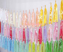 Load image into Gallery viewer, Unicorn Party Paper Foil Tissue Tassel - Combo 5 Units