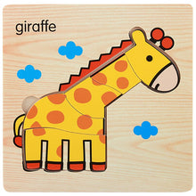 Load image into Gallery viewer, Education Toy Wooden Animal Jigsaw Toys - Combo 5 Units