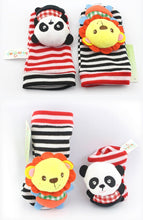 Load image into Gallery viewer, Wrist Strap Rattles Animal Socks Toy - Combo 5 Units