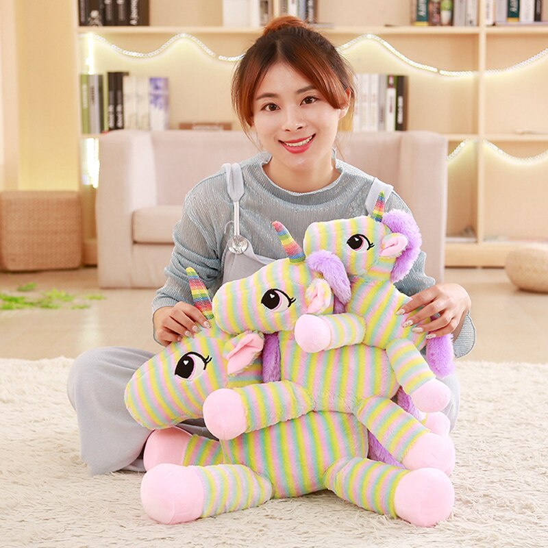 Miaoowa 1Pc 30Cm Kawaii Rainbow Unicorn Stuffed Plush