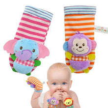 Load image into Gallery viewer, 2 Pcs/Pair Baby Toys Socks Soft Elephant Monkey Plush