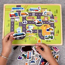 Load image into Gallery viewer, Educational Early Learning Magnetic Puzzle Kids Wooden Toys