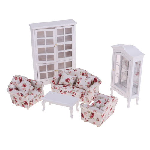 1.12 Scale Dollhouse Living Room Furniture Set