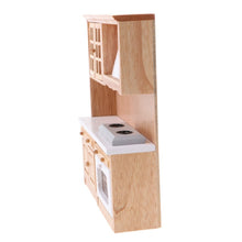 Load image into Gallery viewer, 1.12 Scale Dollhouse Furniture Wooden Kitchen Cabinet Set