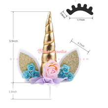 Load image into Gallery viewer, Unicorn Birthday Cake Topper - Combo 5 Units
