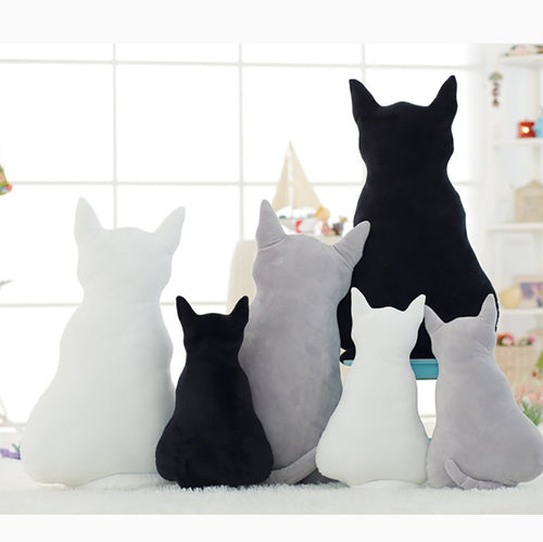 Silhouette Cat Plush Animals Doll Toys 30 Cm