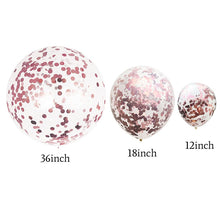 Load image into Gallery viewer, Rose Gold Confetti Balloons - Combo 5 Units