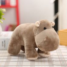 Load image into Gallery viewer, 25 20Cm Simulation Elephant Hippopotamus Rhinoceros Plush Toy