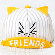 Load image into Gallery viewer, Baby Caps Cartoon Cat Striped Girl Boys Cap Summer Hats - Combo 5 Units