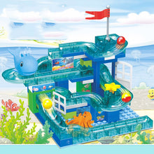 Load image into Gallery viewer, 118 Pcs Marble Race Run Maze Ball Track Crystal Building Blocks