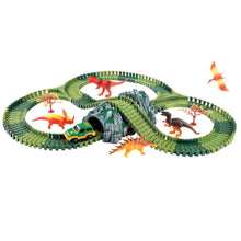 Load image into Gallery viewer, 157Pcs Diy Assembly Car Track Dinosaur Model