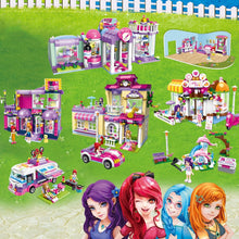 Load image into Gallery viewer, 319Pcs Girls Series Walking Tour Wagon Princess Model Building Blocks