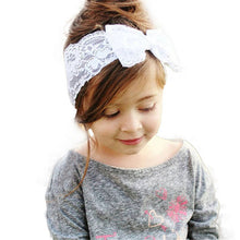 Load image into Gallery viewer, Baby Girls Lace Big Bowknot Hairband - Combo 5 Units