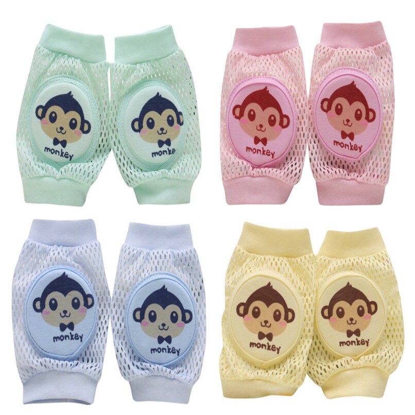 4 Color Cartoon Baby Safety Crawling Elbow - Combo 5 Pairs