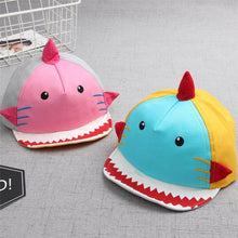 Load image into Gallery viewer, Baby Caps Cartoon Shark Girl Boys Cap Summer - Combo 4 Units