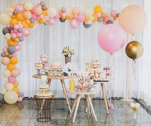 Load image into Gallery viewer, 18Inch Rose Gold 4D Heart Star Foil Helium Balloons - Combo 5 Units