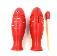 Load image into Gallery viewer, 14.5Cm Red Wooden Fish Percussion Instrument Noise Maker
