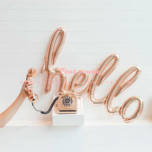 Load image into Gallery viewer, Large Hello Party Love Letters Foil Balloons - Combo 5 Units