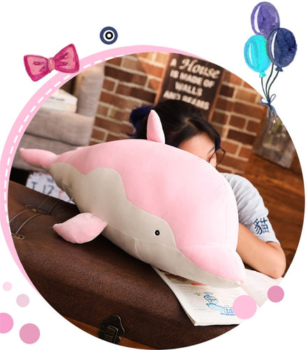 1Pc 90Cm Dolphin Soft Pillow Doll