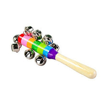 Load image into Gallery viewer, Baby Rattles Random Color Baby Wooden Bell Toy - Combo 5 Units