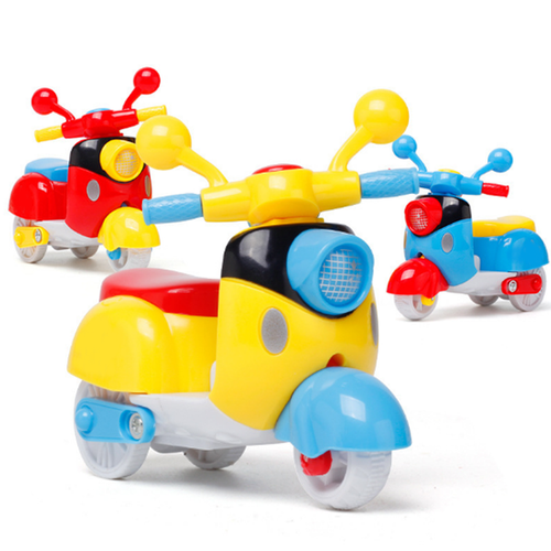 Baby Inertia Mini Car Motorcycle Children's Plastic Simulation - Combo 5 Cars