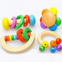 Load image into Gallery viewer, Wooden Childred&#39;s Toys Colorful Baby Rattles Grasp - Combo 5 Units