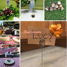 Load image into Gallery viewer, 10Pcs Rustic Wood Base Wedding Table Name Number