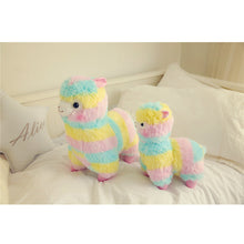 Load image into Gallery viewer, Rainbow Alpaca Plush Toy Dolls - Combo 2 Pcs Different Size