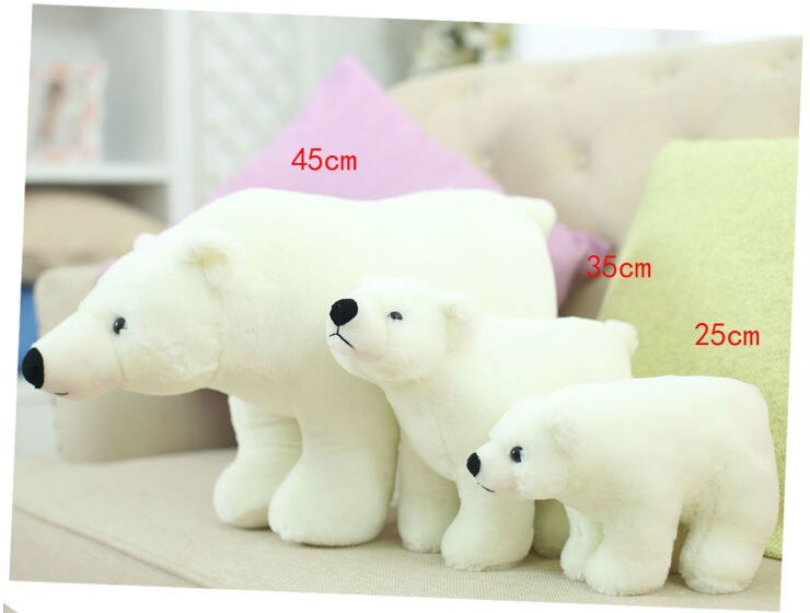 25-35-45Cm Simulation Polar Bear Plush Toy