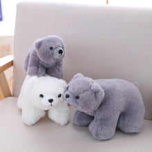 Load image into Gallery viewer, Simulation Polar Bear Animal Plush Toy 29Cm - Gray
