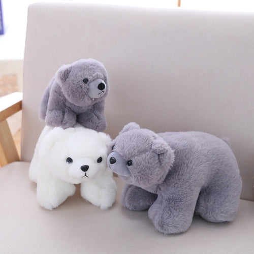 Simulation Polar Bear Animal Plush Toy 29Cm - Gray