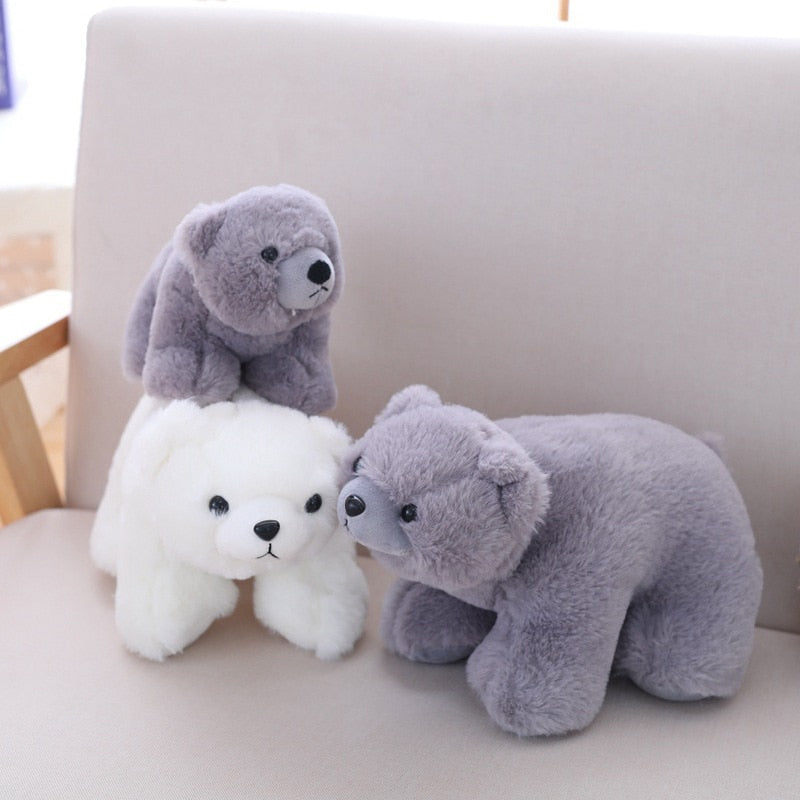 Simulation Polar Bear Animal Plush Toy 29Cm - Gray