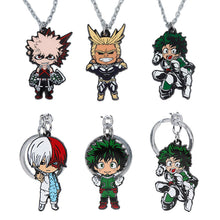 Load image into Gallery viewer, My Hero Academia Anime Necklace Keychain Pendant Action Figure Model Toy - Combo 6 Pcs