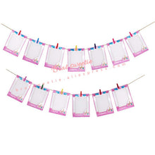 Load image into Gallery viewer, Unicorn Party 12 Months Photo Frame Banner - Combo 5 Units