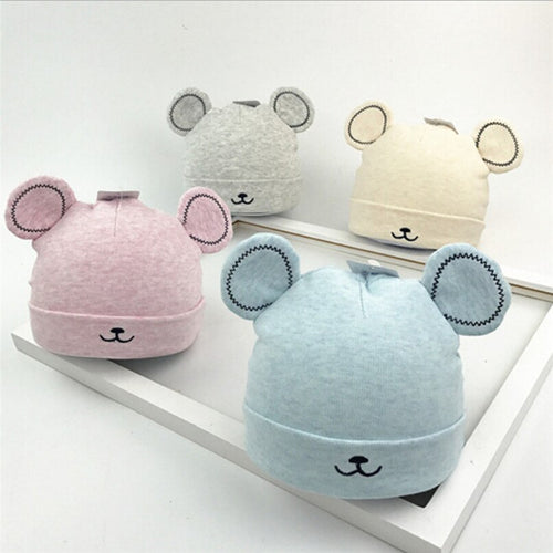 Baby Winter Hat With Ears Newborn - Combo 4 Units