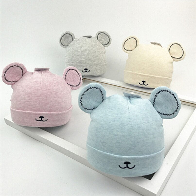 Baby Winter Hat With Ears Newborn - Combo 4 Units
