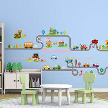 Load image into Gallery viewer, Highway Track Cartoon Cars Wall Stickers - Combo 5 Units