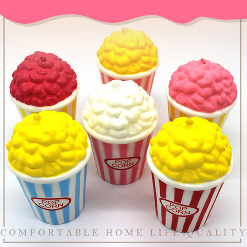 Super Squishy Food Ice Cream Cake Milk Box Jumbo Squeeze French Fries Squish Antistress Toys N2