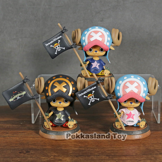 One Piece Tony Tony Chopper Crimin Asia Tour Limited 3 Color Pvc Action Figure Toys - Combo 3Statues