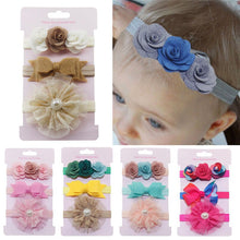 Load image into Gallery viewer, Baby Headband For Girl Kids Baby Elastic Floral - Combo 5 Units