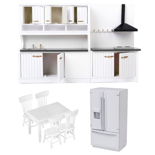 1.12 Scale Dollhouse Kitchen Furniture Set