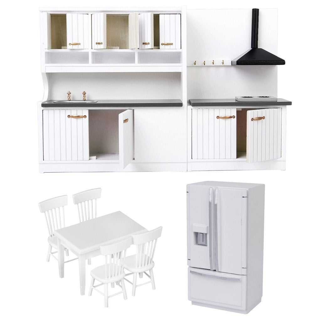 1.12 Scale Dollhouse Kitchen Furniture Set