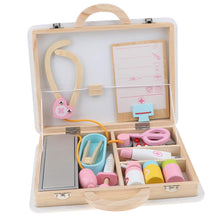 Load image into Gallery viewer, 15Pcs Wooden Simulation Medical Box Doctor Nurse