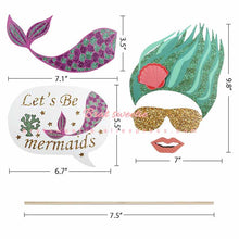 Load image into Gallery viewer, Mermaid Photobooth Props Kit Little 26Pcs/Units/Set - Combo 5 Units