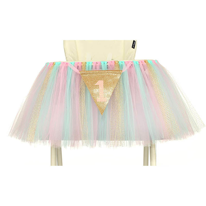 1St Birthday Tutu Skirt For High Chair