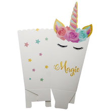 Load image into Gallery viewer, 6Pcs/Unitunicorn Party Unicornio Popcorn Treat Snack Boxes - Combo 5 Units