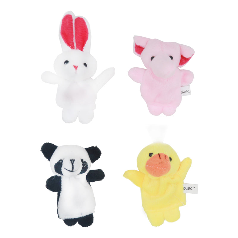 Cartoon Animal Velvet Finger Puppet 10Pcs/Unit  - Combo 5 Units